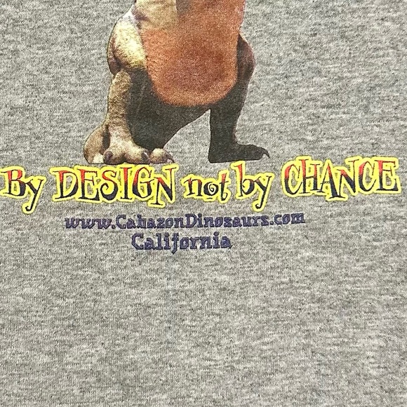 Cahazon CA Tyrannosaurus Dinosaur Raglan 3/4 Length Sleeves Tee Youth Small - Picture 5 of 9